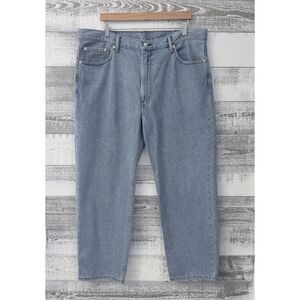 Levis 550 Relaxed Fit Tapered Jeans Light Wash Classic Denim Men's 42x30